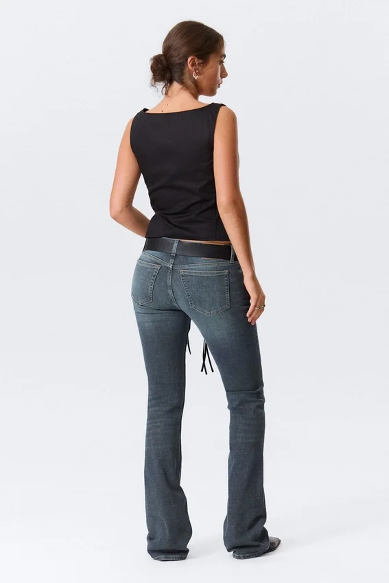 Luna Low Rise Skinny Bootcut Jeans – Blue Hymn – Medium Blue Luna Low Rise Skinny Bootcut Jeans – Blue Hymn – Medium Blue