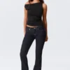 Luna Low Rise Skinny Bootcut Jeans – Blue Rinse – Dark Blue Luna Low Rise Skinny Bootcut Jeans – Blue Rinse – Dark Blue