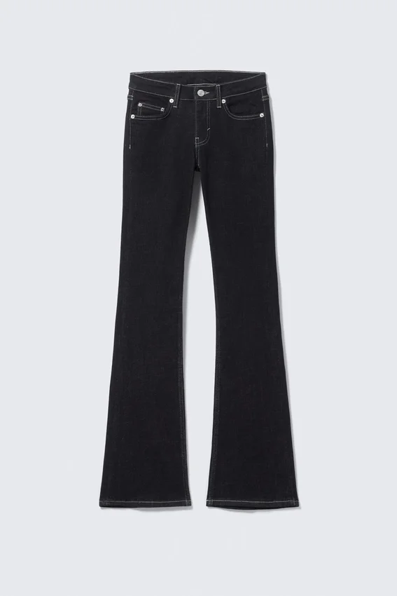 Luna Low Rise Skinny Bootcut Jeans – Blue Rinse – Dark Blue Luna Low Rise Skinny Bootcut Jeans – Blue Rinse – Dark Blue