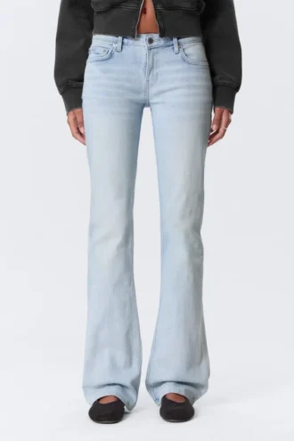 Luna Low Rise Skinny Bootcut Jeans – Fluid Blue – Light Blue