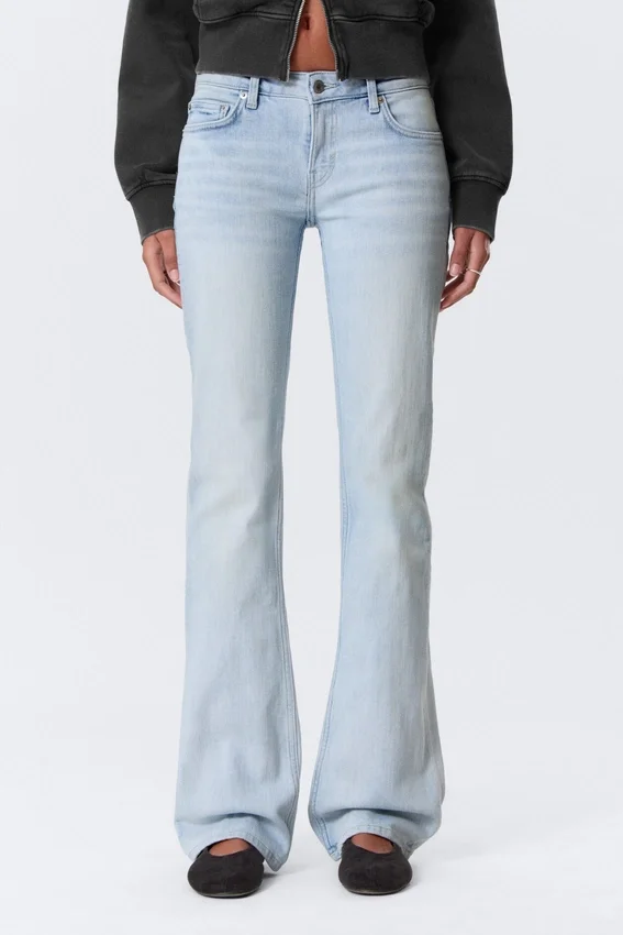 Luna Low Rise Skinny Bootcut Jeans – Fluid Blue – Light Blue Luna Low Rise Skinny Bootcut Jeans – Fluid Blue – Light Blue