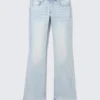 Luna Low Rise Skinny Bootcut Jeans – Fluid Blue – Light Blue Luna Low Rise Skinny Bootcut Jeans – Fluid Blue – Light Blue