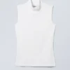 Lykke Turtleneck Tank Top – White Lykke Turtleneck Tank Top – White