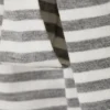 Lyocell One-Shoulder Tie Top – Grey & White Stripe