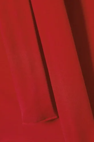 Lyocell One-Shoulder Tie Top – Red