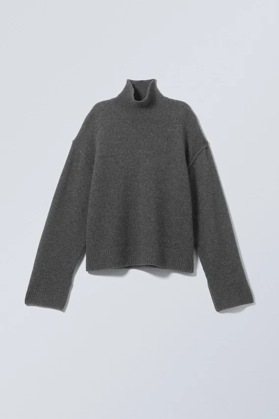 Maggie Wool Turtleneck – Dark Grey Maggie Wool Turtleneck – Dark Grey