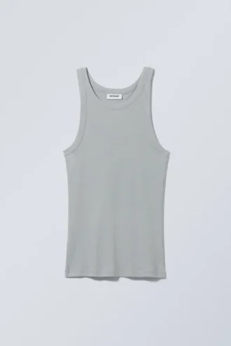 Matheus Rib Tank Top – Light Dusty Grey