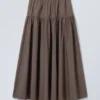Maxi Cotton Skirt – Dark Mole Maxi Cotton Skirt – Dark Mole