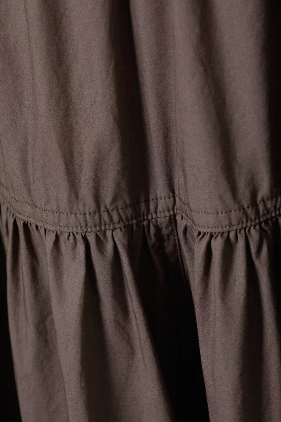 Maxi Cotton Skirt – Dark Mole Maxi Cotton Skirt – Dark Mole
