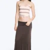 Maxi Jersey Skirt – Dark Brown Maxi Jersey Skirt – Dark Brown