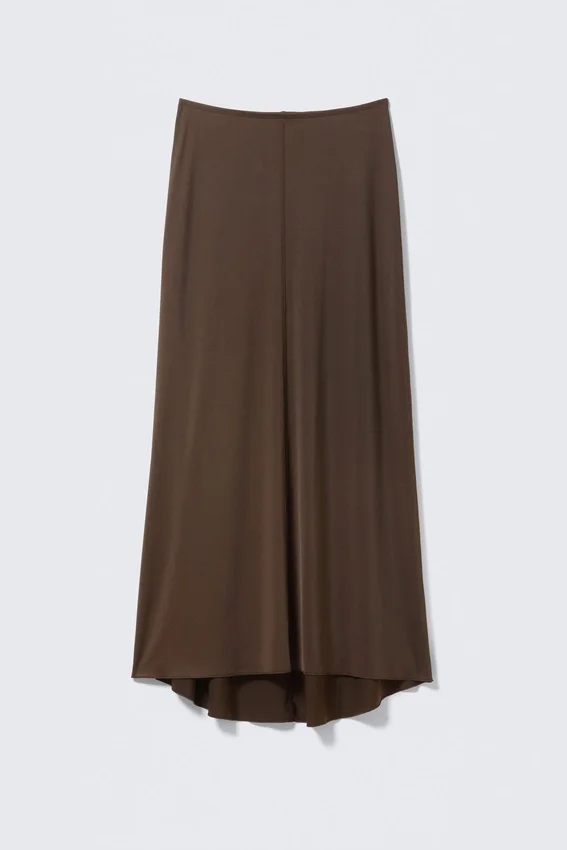 Maxi Jersey Skirt – Dark Brown Maxi Jersey Skirt – Dark Brown