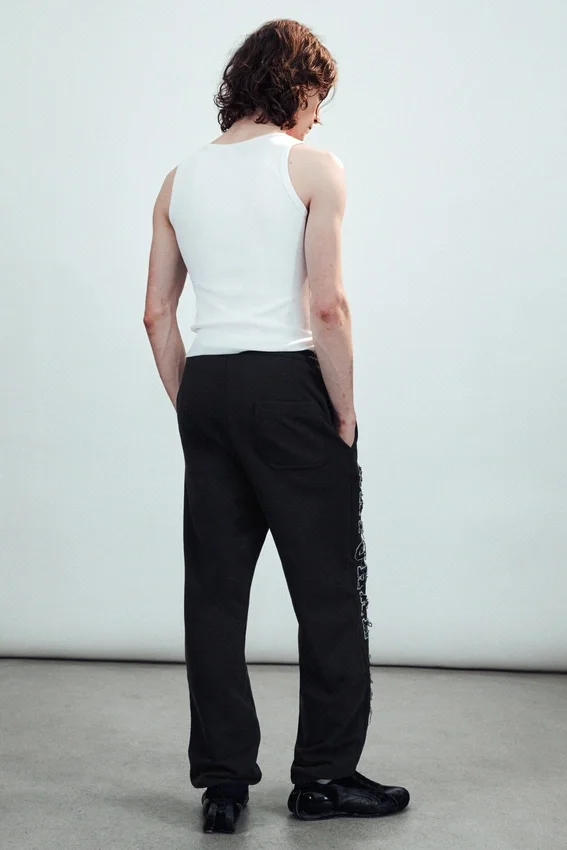 Mechatok Embroidered Sweatpants – Black Mechatok Embroidered Sweatpants – Black