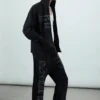 Mechatok Embroidered Zip Hoodie – Black Mechatok Embroidered Zip Hoodie – Black