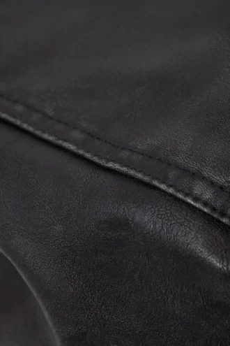 Medium Faux Leather Tote Bag – Dark