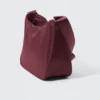 Medium Nylon Twill Shoulder Bag – Dark Red Medium Nylon Twill Shoulder Bag – Dark Red