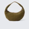 Medium Rounded Shoulder Bag – Dark Khaki Green Medium Rounded Shoulder Bag – Dark Khaki Green