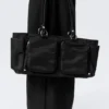 Medium Shoulder Bag with Pockets – Black Medium Shoulder Bag with Pockets – Black