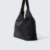 Medium Slouched Clasp Shoulder Bag – Black Medium Slouched Clasp Shoulder Bag – Black
