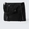Medium Zip Shoulder Bag – Black Medium Zip Shoulder Bag – Black