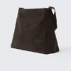 Medium Zip Shoulder Bag – Dark Mole Medium Zip Shoulder Bag – Dark Mole
