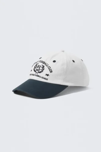 Merch Baseball Cap – Dark Blue & White Merch Baseball Cap – Dark Blue & White