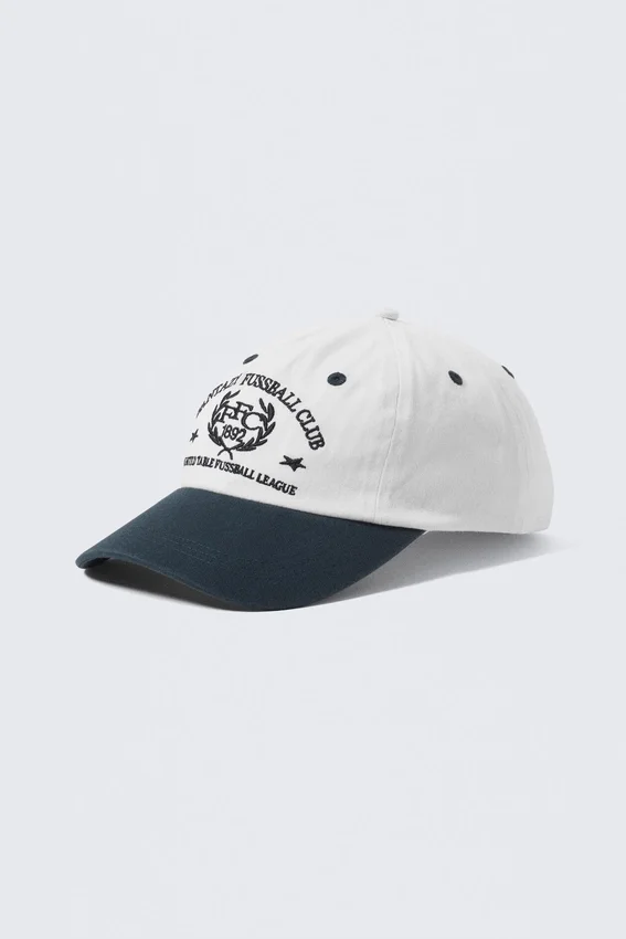 Merch Baseball Cap – Dark Blue & White Merch Baseball Cap – Dark Blue & White