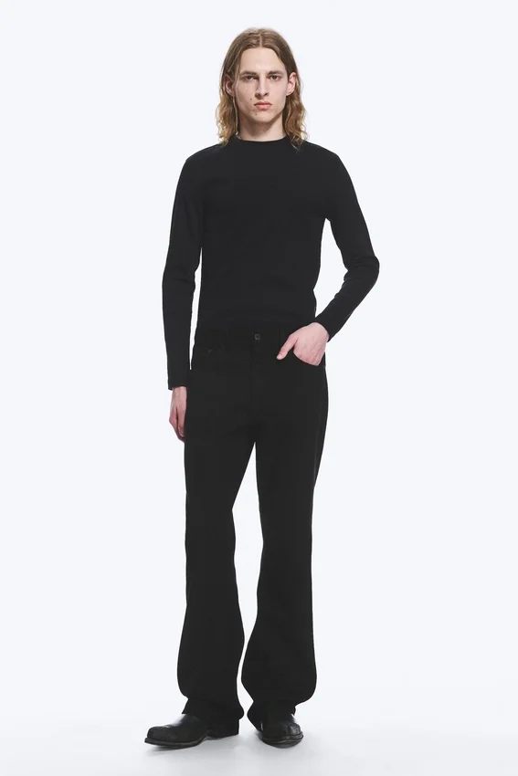 Mercury Mid Rise Relaxed Bootcut Jeans – Black Rinse – Black Mercury Mid Rise Relaxed Bootcut Jeans – Black Rinse – Black