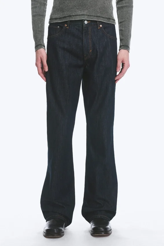 Mercury Mid Rise Relaxed Bootcut Jeans – Blue Rinse – Dark Blue Mercury Mid Rise Relaxed Bootcut Jeans – Blue Rinse – Dark Blue