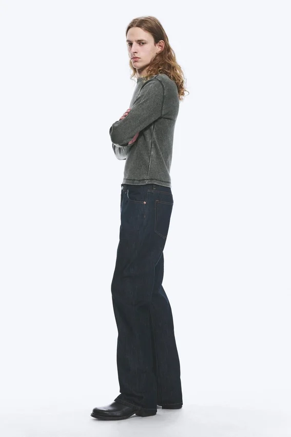 Mercury Mid Rise Relaxed Bootcut Jeans – Blue Rinse – Dark Blue Mercury Mid Rise Relaxed Bootcut Jeans – Blue Rinse – Dark Blue