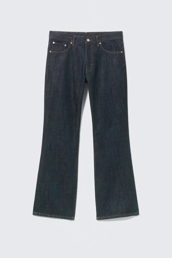 Mercury Mid Rise Relaxed Bootcut Jeans – Blue Rinse – Dark Blue Mercury Mid Rise Relaxed Bootcut Jeans – Blue Rinse – Dark Blue