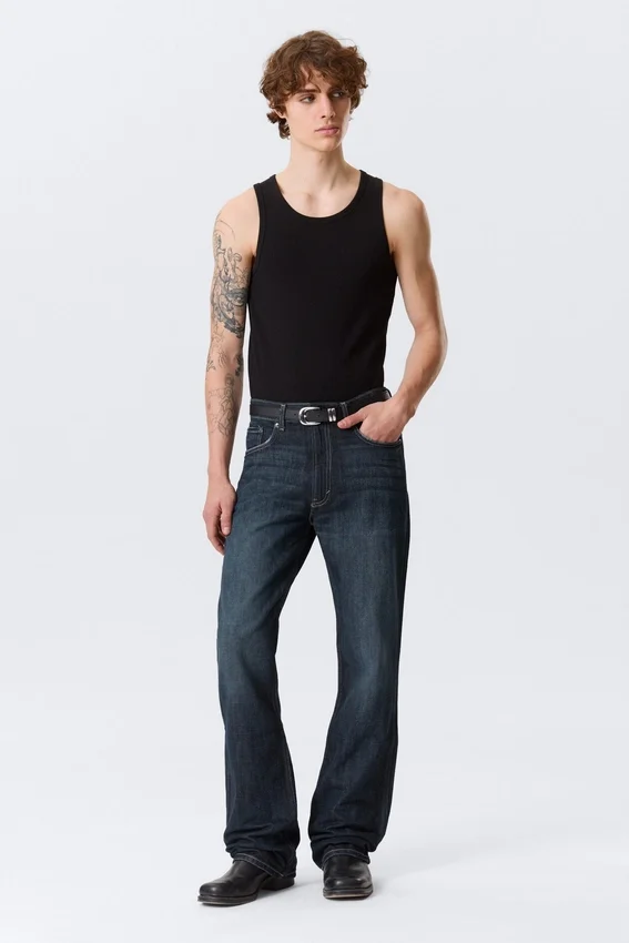Mercury Mid Rise Relaxed Bootcut Jeans – Deep Sea Blue – Dark Blue Mercury Mid Rise Relaxed Bootcut Jeans – Deep Sea Blue – Dark Blue