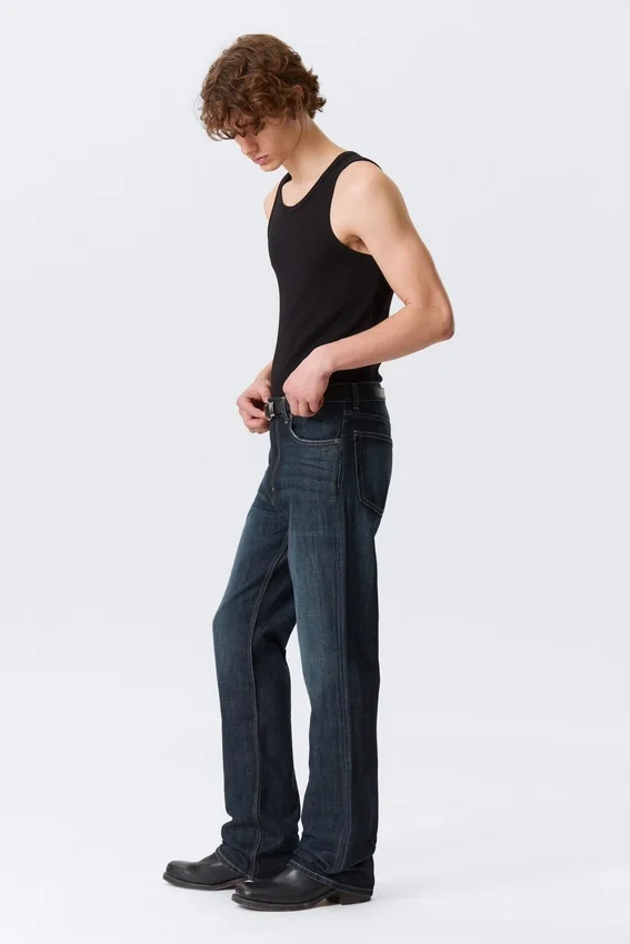 Mercury Mid Rise Relaxed Bootcut Jeans – Deep Sea Blue – Dark Blue Mercury Mid Rise Relaxed Bootcut Jeans – Deep Sea Blue – Dark Blue