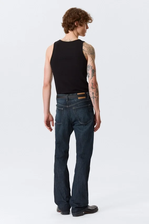 Mercury Mid Rise Relaxed Bootcut Jeans – Deep Sea Blue – Dark Blue Mercury Mid Rise Relaxed Bootcut Jeans – Deep Sea Blue – Dark Blue