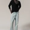 Mercury Mid Rise Relaxed Bootcut Jeans – Ghost Blue – Light Blue Mercury Mid Rise Relaxed Bootcut Jeans – Ghost Blue – Light Blue