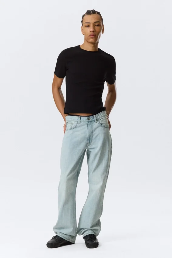 Mercury Mid Rise Relaxed Bootcut Jeans – Ghost Blue – Light Blue Mercury Mid Rise Relaxed Bootcut Jeans – Ghost Blue – Light Blue