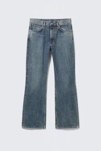 Mercury Mid Rise Relaxed Bootcut Jeans – Second Blue – Medium Blue