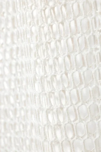 Mesh Midi Skirt – White