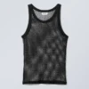 Mesh Tank Top – Black