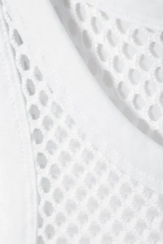 Mesh Tank Top – White