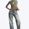 Messy Low Rise Regular Straight Jeans – Hazy Blue – Medium Blue | Cheap Monday Gb Messy Low Rise Regular Straight Jeans – Hazy Blue – Medium Blue | Cheap Monday Gb