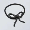 Metal Bow Hair Elastic – Black Metal Bow Hair Elastic – Black