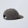 Metal Detail Baseball Cap – Washed Dark Grey Metal Detail Baseball Cap – Washed Dark Grey