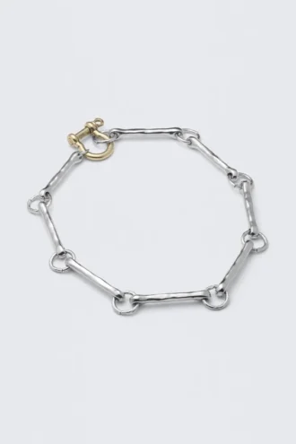 Metal Link Necklace – Silver & Golden