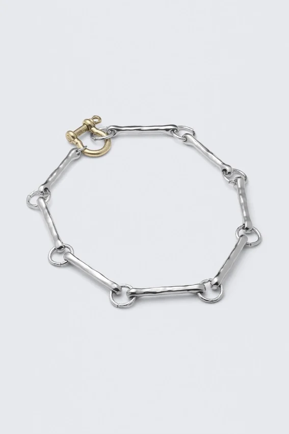 Metal Link Necklace – Silver & Golden Metal Link Necklace – Silver & Golden