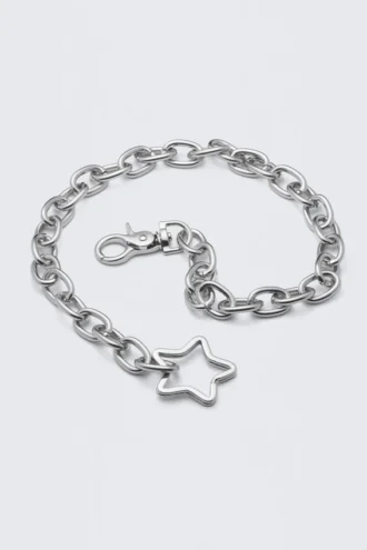 Metal Link Wallet Chain – Silver Metal Link Wallet Chain – Silver