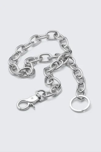Metal Link Wallet Chain – Silver