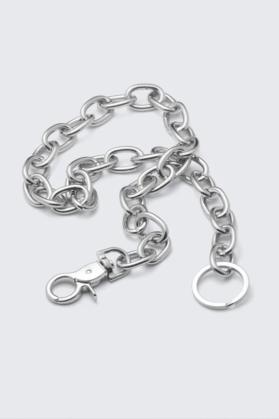Metal Link Wallet Chain – Silver Metal Link Wallet Chain – Silver