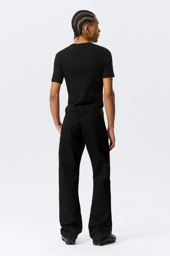 Meteor Low Rise Relaxed Straight Jeans – Black Rinse – Black Meteor Low Rise Relaxed Straight Jeans – Black Rinse – Black