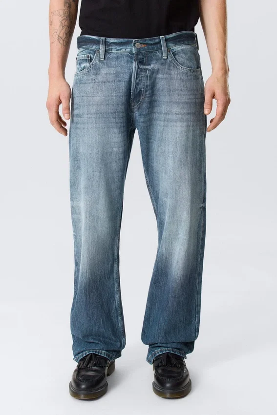 Meteor Low Rise Relaxed Straight Jeans – Board Blue – Medium Blue Meteor Low Rise Relaxed Straight Jeans – Board Blue – Medium Blue