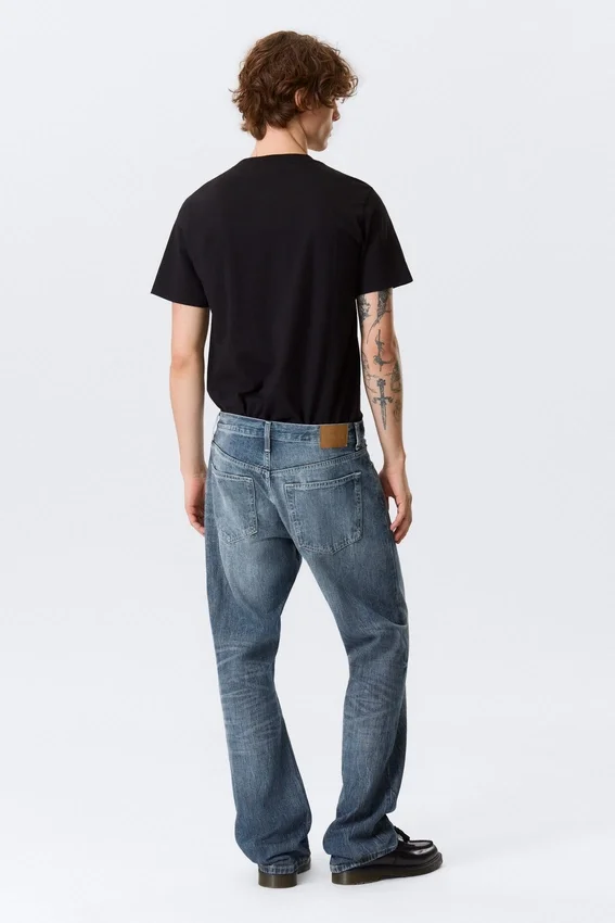 Meteor Low Rise Relaxed Straight Jeans – Board Blue – Medium Blue Meteor Low Rise Relaxed Straight Jeans – Board Blue – Medium Blue